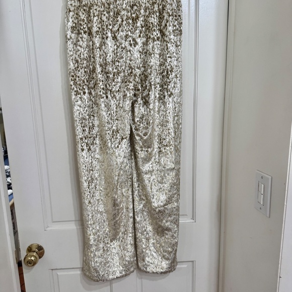 NEW with Tags $325 Ellie Tahari Pant Gold and Off White SZ M - Picture 5 of 8